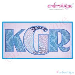 Taylor Applique Monogram Set - Large - 4", 5", 6", 7"