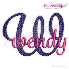 Wendy Script Font - Large