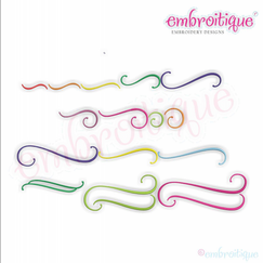 Buttercup Accents 1 - 15 - Calligraphy Decorative Embellishmentss