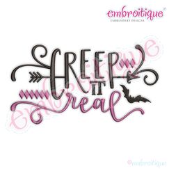 Creep It Real with Arrow and Bat Funny Halloween