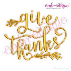 Give Thanks Script with Branches - Family Thanksgiving