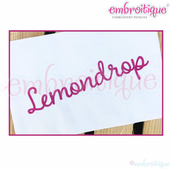 Lemondrop Monogram Font - Adorable & Sweet Font - 1", 1.5", 2", 2.5", 3", 4" - Machine Embroidery Design from Embroitique