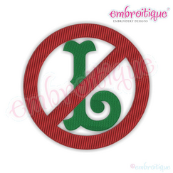 No L Noel Funny Holiday Christmas machine EMbroidery Design