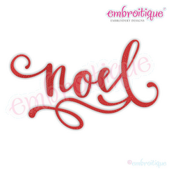 Noel Script Christmas Holiday Machine Embroidery design