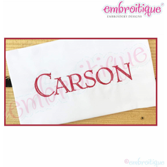 Carson Engraved Monogram Font for Machine Embroidery- Embroitique