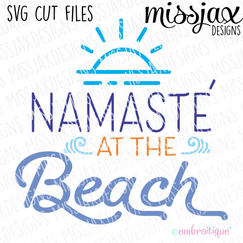 Namaste at the Beach SVG Cut File