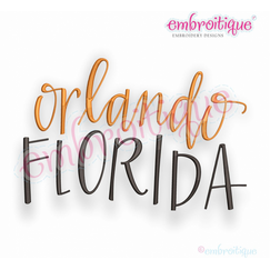 Orlando Florida - Embroitique Machine Embroidery Design