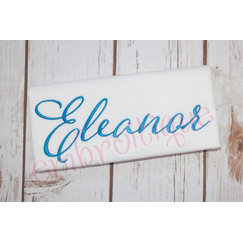 Eleanor Set 1 - Small - Calligraphy Script Machine Embroidery Monogram Alphabet Font - Embroitique - BX Files included