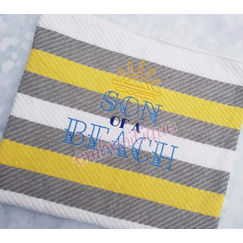 Son of A Beach - Funny Nautical Summer - Machine Embroidery Design