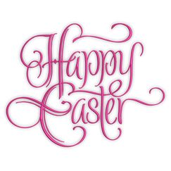 Happy Easter in Script Font