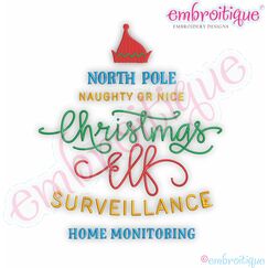 North Pole Naughty or Nice Christmas Elf Surveillance