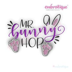 Mr Bunny Hop Applique