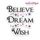 Believe, Dream, Wish - Inspirational Design