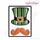 Handlebar Mustache and Leprechaun hat with Buckle Applique