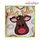 Adorable Reindeer Head Applique - Satin and Raw Edge Set