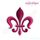Fleur de Lis Mini Satin Stitch Embroidery Design