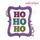 Ho Ho Ho Framed Filled Embroidery Design