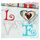 Love Heart Block Raw Edge Applique Valentine Baby Everyday Adorable