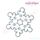 Simple Christmas Snowflake Outline Embroidery Design - Small