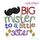 Big Mister to a Little Sister Embroidery Design with Mustache Applique - Large
