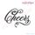 Cheers Script 1 Embroidery Design