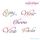 Cheers, Enjoy, Thanks, Vino & Wine Script 2 Embroidery Designs Set