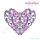 Vintage Floral Ornate Heart Embroidery Design - Large