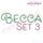 Becca Set 3 - EXCLUSIVE - Thin Calligraphy Swash Upright Alphabet Font for Machine Embroidery