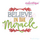 Believe in the Miracle Christmas Holiday Word Art Design for Machine Embroidery