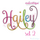 Hailey Monogram Set 2 - Curly Swirly Calligraphy Interchangeable Alphabet for machine embroidery