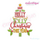 Have a Holly Jolly Christmas this year word art tree Holiday Machine Embroidery Design