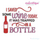 I Saved Some Wine Today, It Was Trapped In a Bottle - funnny design for machine embroidery