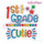 1st Grade Cutie - Back to School design for girls - Embroitique Machine Embroidery Design