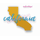 California State Shape with Script