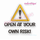 Caution! Open At Your Own Risk - funny design for babies and toddlers! Embroitique Machine Embroidery Design