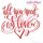 All You Need is Love Valentine Calligraphy Machine Embroidery Design