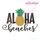 Aloha Beaches with Pineapple Sun Beach Pool Summer Vacation Machine Embroidery Design
