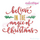 Believe in the Magic of Christmas Holiday Word Art Design for Machine Embroidery