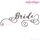Bride Calligraphy Machine Embroidery Design Script with Curly Swash Heart