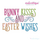 Bunny Kisses and Easter Wishes Curly Cute Machine Embroidery Design - Embroitique