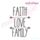 Faith Love Family Rae Dunn Style Farmhouse Chic Machine Embroidery Design