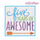 FIVE Years of Awesome - boy or girl fifth birthday - Machine Embroidery File