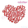 Happy Valentine's Day Hand Lettered Heart Machine Embroidery design