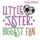 Little Sister Biggest Fan Sibling Fill Stitch Soccer Ball Girl Girly Cute Instant Download -Digital