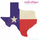 Texas Flag State Shape