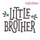 Little Brother with stars sibling machine embroidery design
