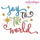 Joy to the World Calligraphy Script with stars Christmas Holiday Xmas Embroitique machine Embroidery Design