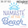 Namaste at the Beach SVG Cut File