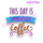 This Day is Powered by Coffee - Embroitique Machine Embroidery Design