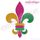 Embroitique Fleur De Lis French  Mardi Gras Solid Chevron Fill Stitch Set Machine Embroidery Design